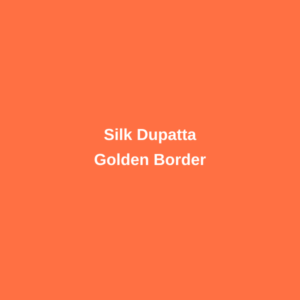 Silk Dupatta - Golden Border